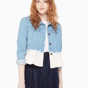 Kate Spade Broome Street Dip-Dye Denim Jacket